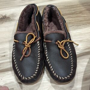 LL Bean Fur Loafers